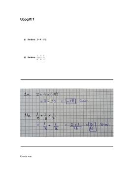 Matematik C | Inlämningsuppgift