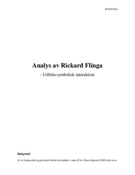 Symbolisk interaktionism - Rickard Flinga | Analys