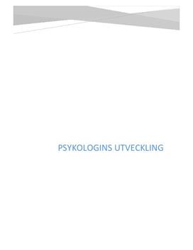 Psykologins utveckling | Instuderingsfrågor