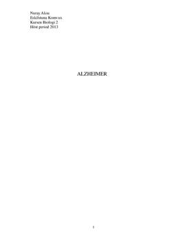 Alzheimers | Fördjupningsarbete