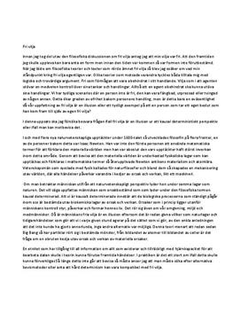 Fri vilja | Utredande text