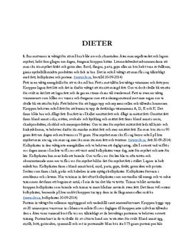 Dieter | Diskuterande text