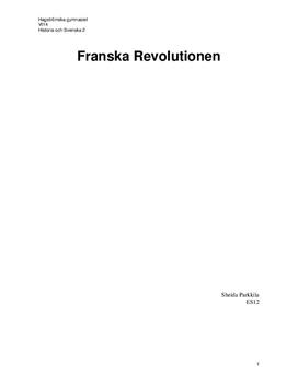 Franska revolutionen | Rapport