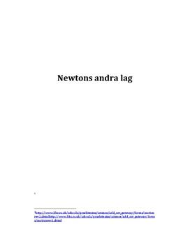Newtons andra lag | Labbrapport
