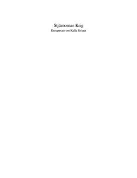 Kalla Kriget: Stjärnkapplöpningen | Fördjupningsarbete