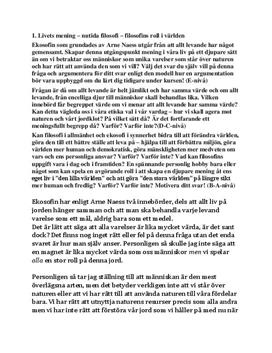Ekosofi | Wittgenstein | Diskuterande text