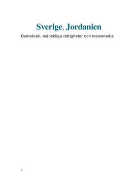 Demokrati och mänskliga rättigheter: Sverige och Jordanien | Jämförelse