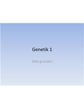 DNA och genetik | Presentation