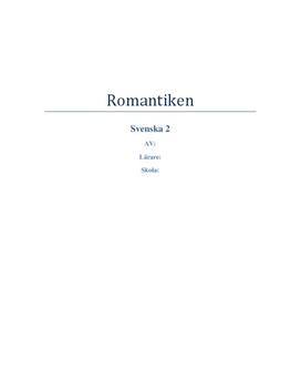 Romantiken | Rapport
