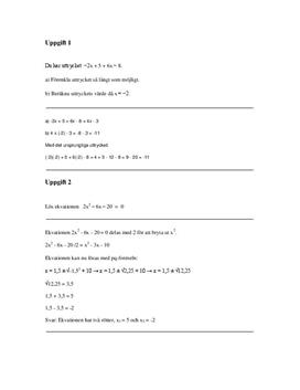 Matematik 2b: Ekvationer och lösningar | Pq-formeln och faktorisering
