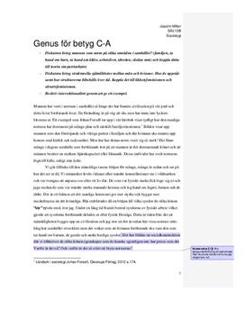 Genus: Patriarkatet och intersektionalitet | Utredande text