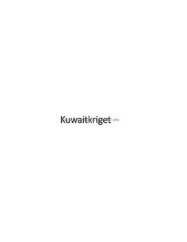 Fördjupningsarbete om Kuwaitkriget