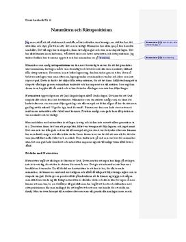 Naturätten och rättpositivism | Inlämningsuppgift