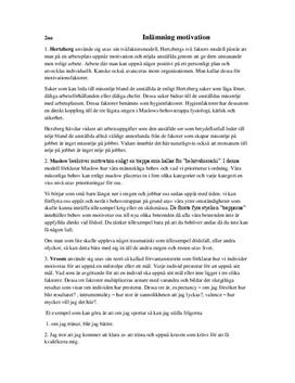 Maslow, Hertzberg och Vroom | Inlämningsuppgift