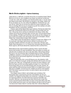 Martin Bircks ungdom | Bokanalys