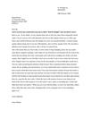 Response Letter | Organic Food Response Letter | Organic Food
