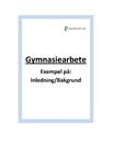 Metod Och Material | Exempel | Gymnasiearbete - Studienet.se