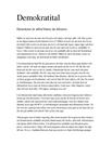 Demokrati | Argumenterande tal