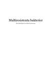 Multiresistenta bakterier | Labbrapport