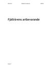 Fjällrävens artbevarande | Rapport