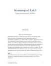 Papperskromatografi | Labbrapport