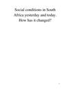 Social Conditions in South Africa | Rapport