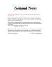 Turism på Gotland | Inlämningsuppgift