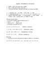 Algebra: Ekvationer | Inlämningsuppgift