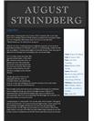 August Strindberg: Liv och författarskap | Sammanfattning