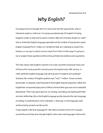 Why English? | Discussion