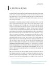 Sleepwalking | 5 paragraph essay | Engelska 5