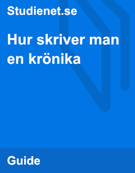 Kronika Fa Hjalp Med Att Skriva Kronika Studienet Se